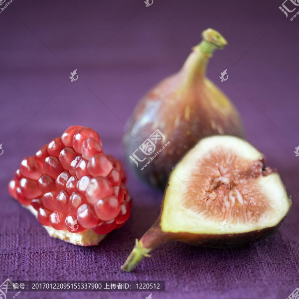 無花果和pomgranate