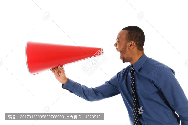 紅色的擴音器