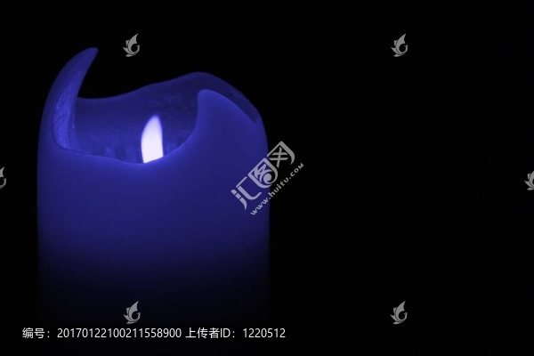 藍色的蠟燭