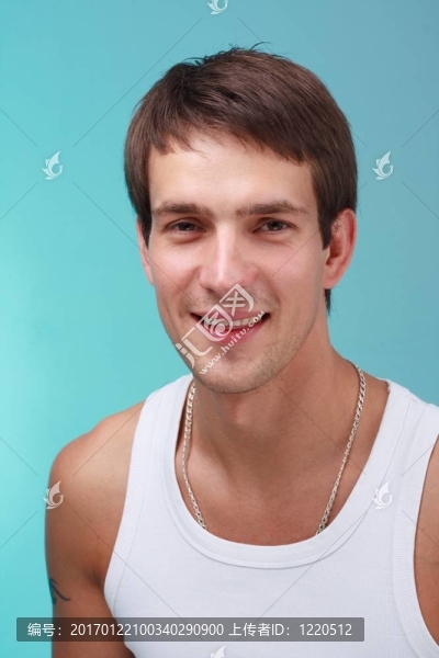 迷人的微笑的人