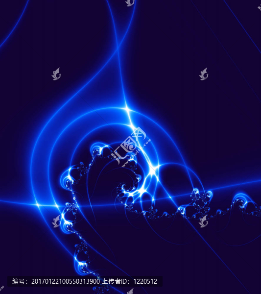 藍(lán)燈舞；fractal02y1