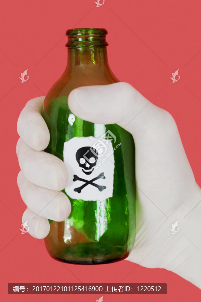 骷髏頭綠瓶