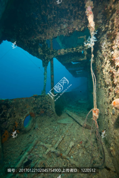 右舷舷梯的Thistlegorm