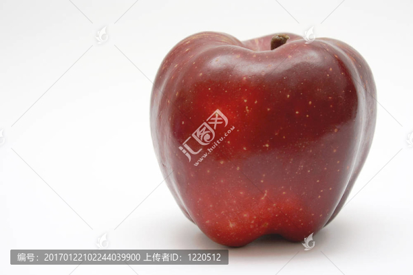 白蘋果上分離的紅蘋果