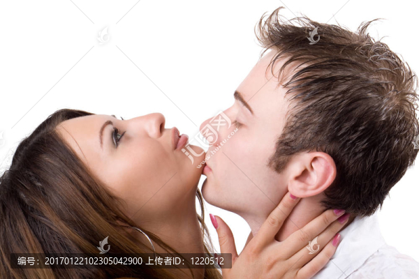 親吻年輕貌美夫婦的肖像2