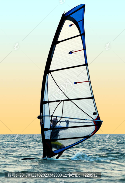 在一個海浪的沖浪板
