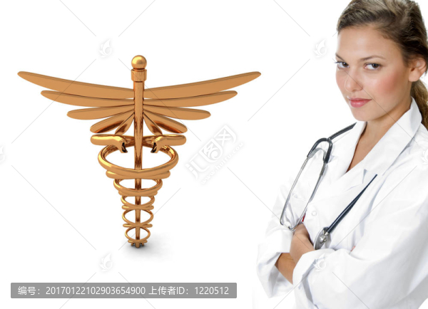 女青年醫(yī)生站