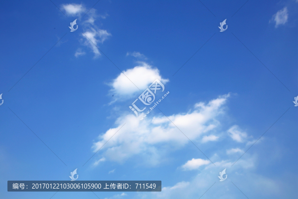 白云,藍(lán)天,白云飄飄