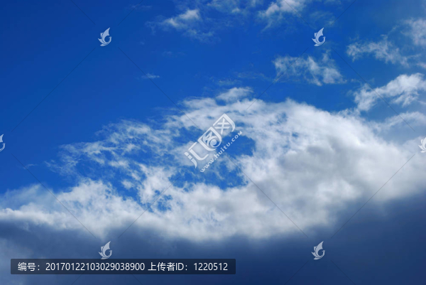 風景如畫的云在天空中