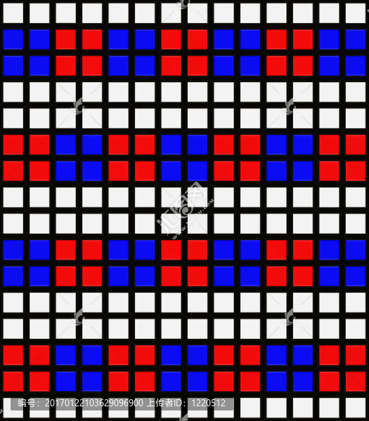 充滿活力的方塊圖案