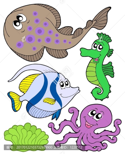 可愛的海洋動物集合3