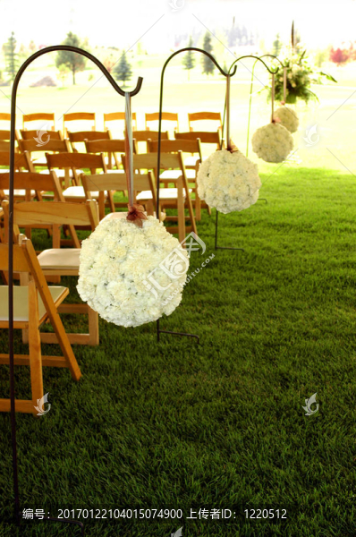 White,Flower,Pomanders。