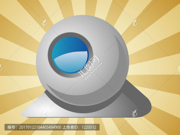 電腦攝像頭的插圖