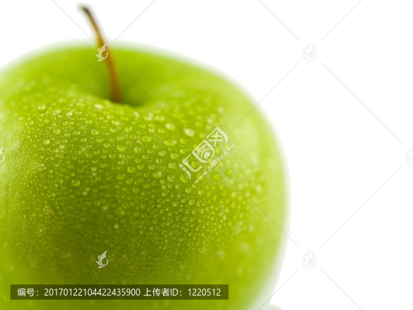 濕青蘋果特寫