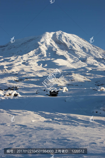 冬季的亞拉臘山土耳其圖像；