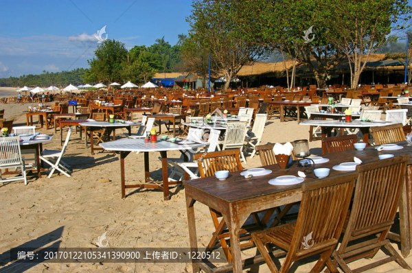海灘上的餐館