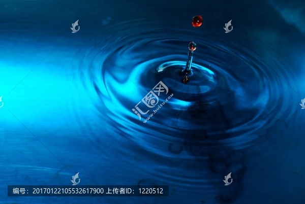 藍(lán)色水滴飛濺