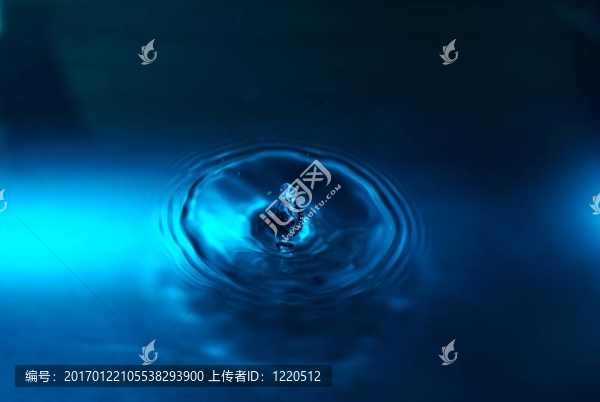 高速藍(lán)色水滴