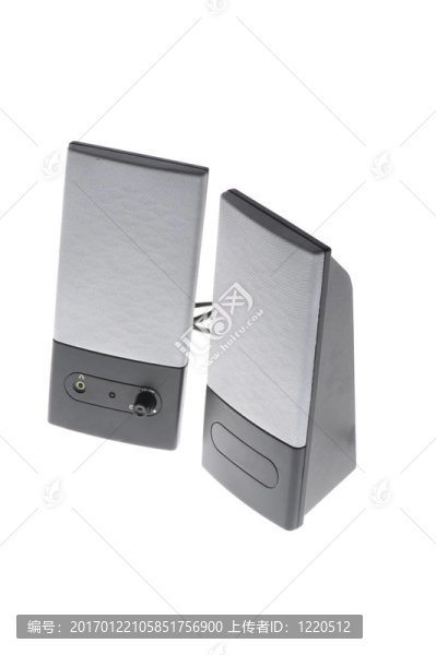 白色宏上的揚聲器