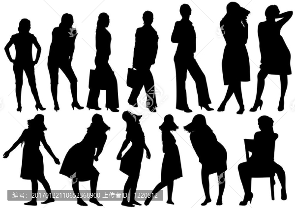 女生組剪影