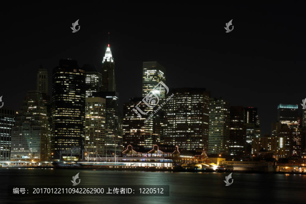曼哈頓天際線下游