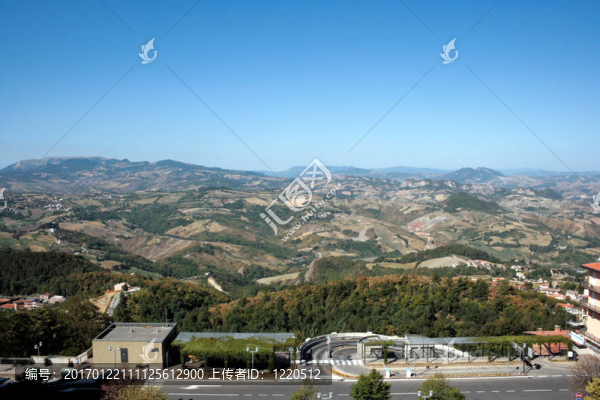 意大利風(fēng)景；山地景觀