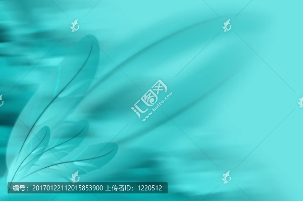 抽象藍色羽毛背景說明