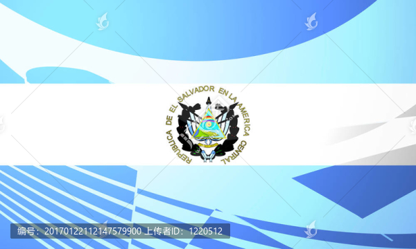 薩爾瓦多航空旅行的插圖旗