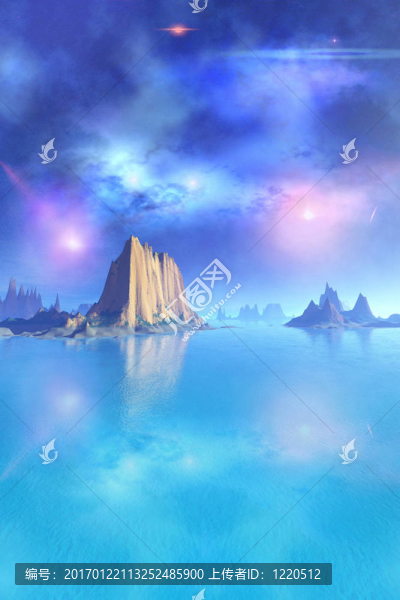 星光燦爛的夜晚