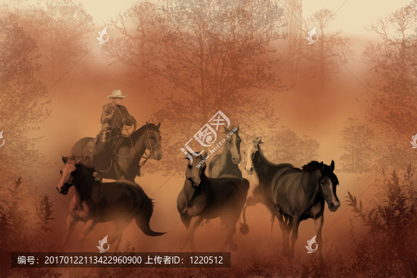 趕著羊群