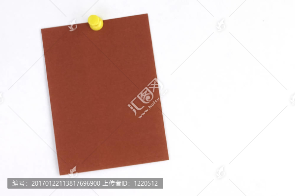 紅色的便條紙