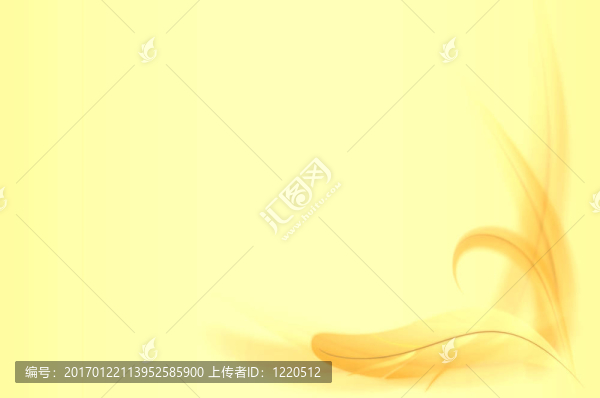 抽象黃色羽毛背景