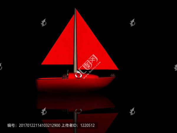 船。3D游艇運動圖標