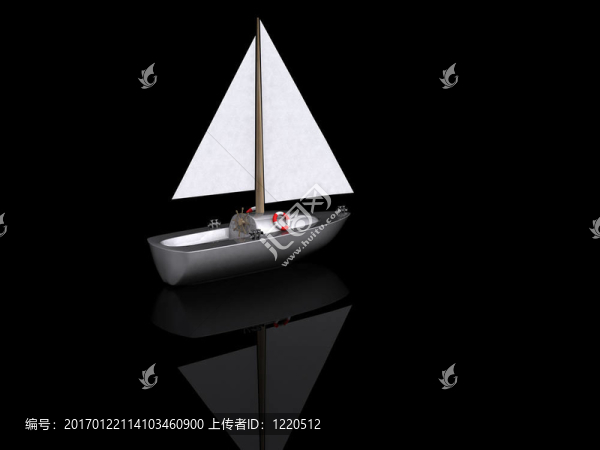 船。3D游艇運(yùn)動圖標(biāo)