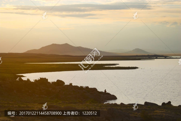 夕陽的剪影
