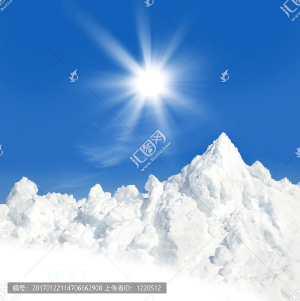 山上的雪