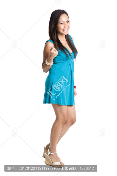 快樂美麗的亞洲女人
