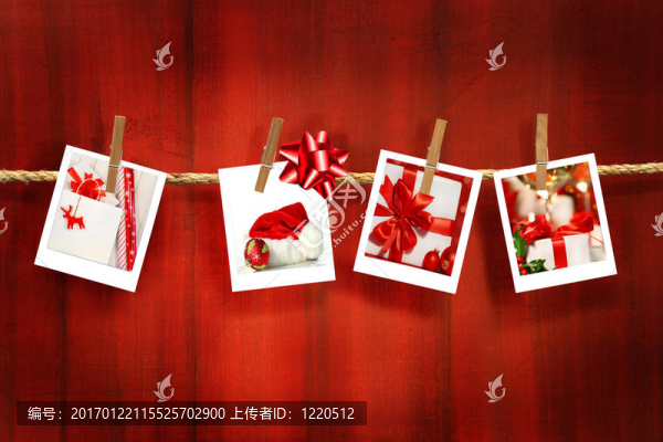 鄉(xiāng)村紅背景照片相框