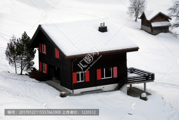 雪中的小屋