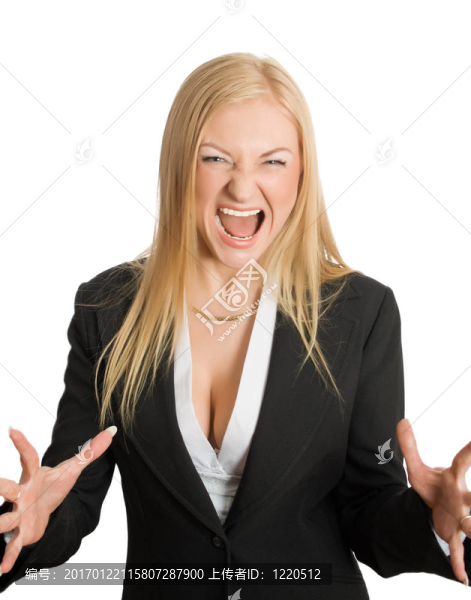 尖叫的女商人的肖像