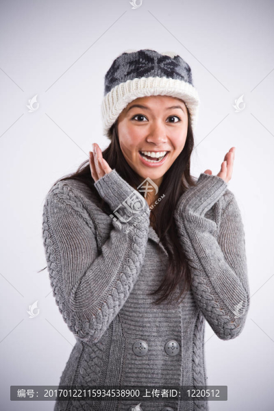 美麗快樂的亞洲女人