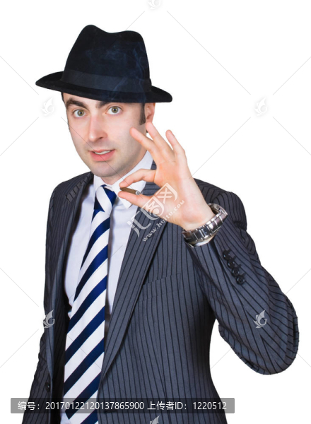 復(fù)古商人抽香煙