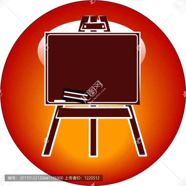 黑板上的按鈕或圖標(biāo)