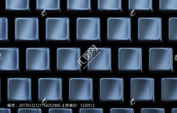 沒有字母的黑色鍵盤