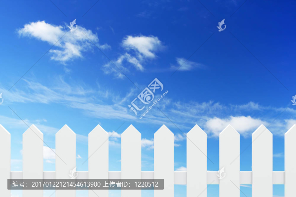 新的白色柵欄