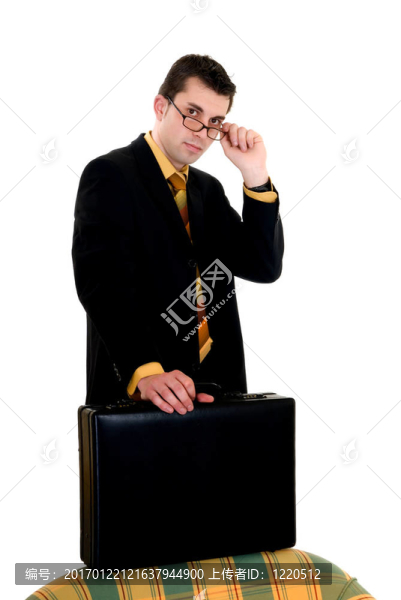 英俊的商人