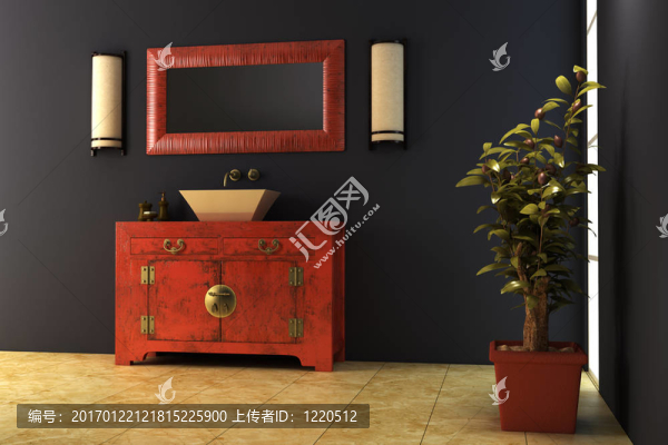 中式浴室室內(nèi)