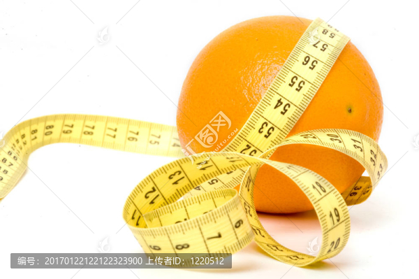 帶測量帶的橙色