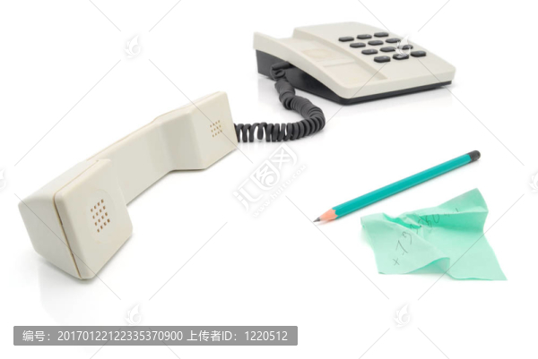 電話和鉛筆