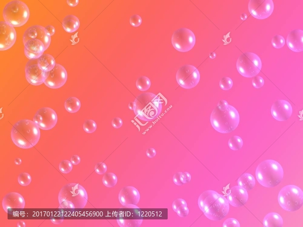 橙色和粉紅色的泡沫